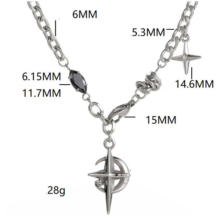 Furen-Y2k Star Necklace