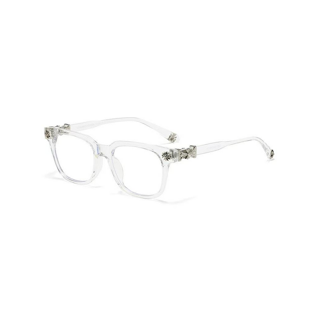 Clover Glasses-Transparent Silver