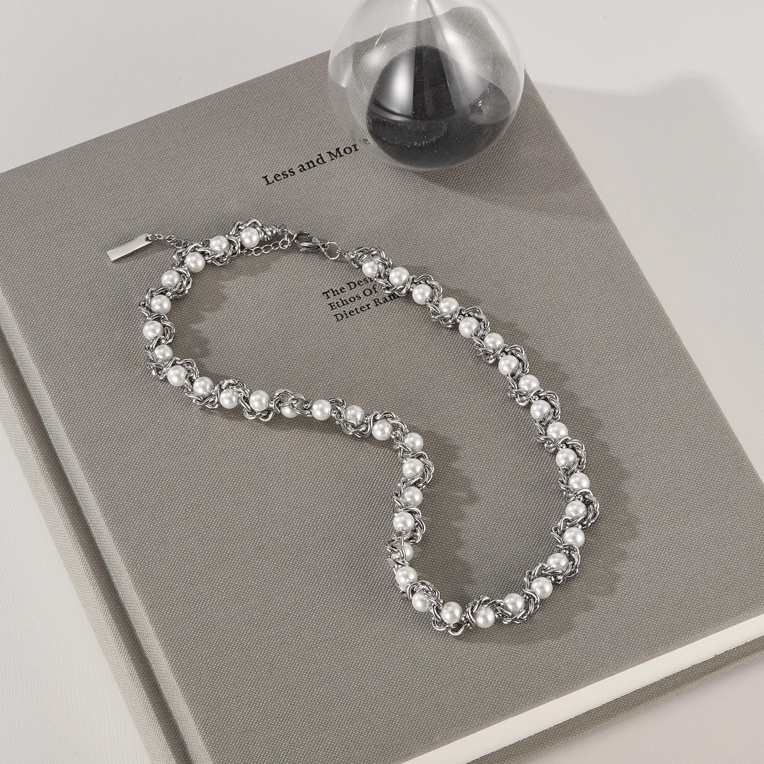 Yuki-Pearl Wrapped Necklace