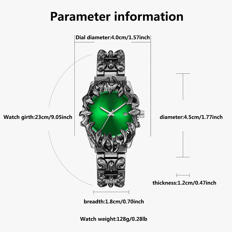 Tensho Midori – Gothic Spiked Timepiece - Tensho.clo
