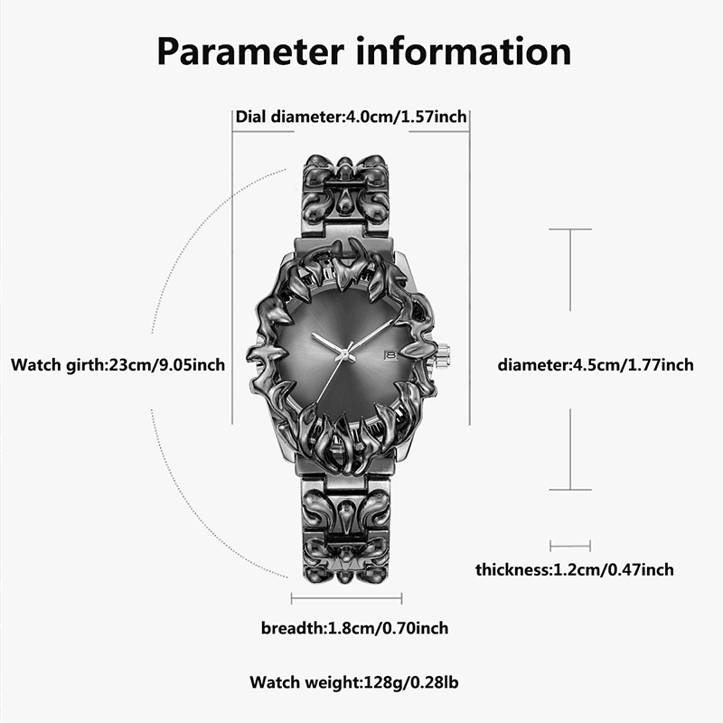 Tensho Hikari – Gothic Spiked Timepiece - Tensho.clo