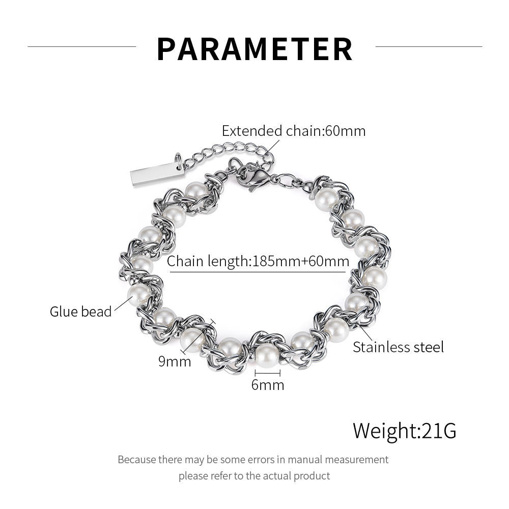 Ren-Pearl Wrapped Bracelet