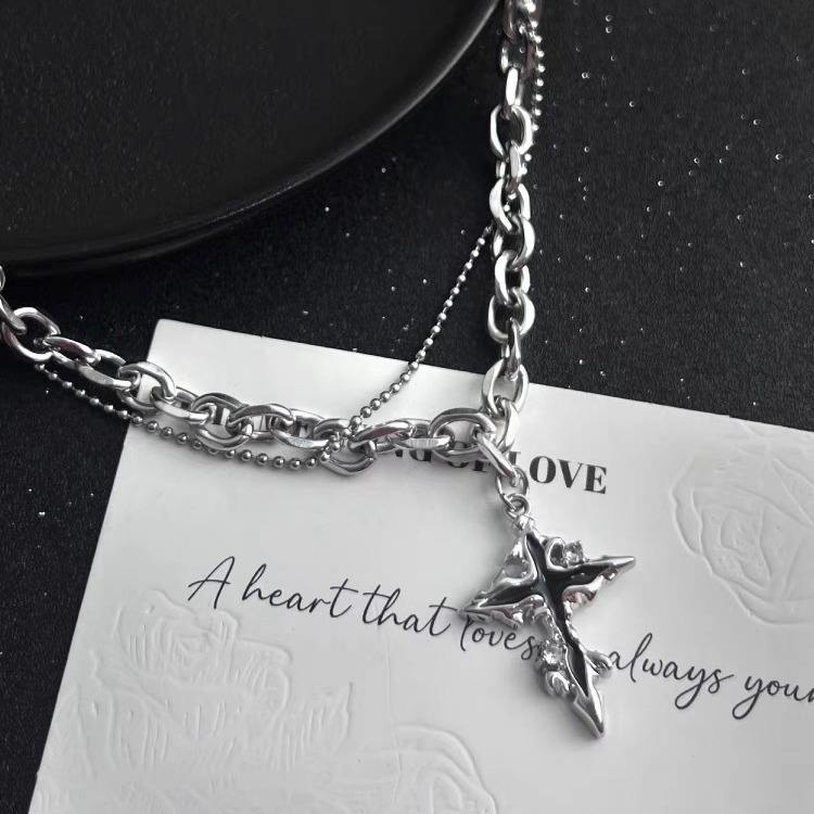 The Trinity-Triple-Layer Gothic Necklace