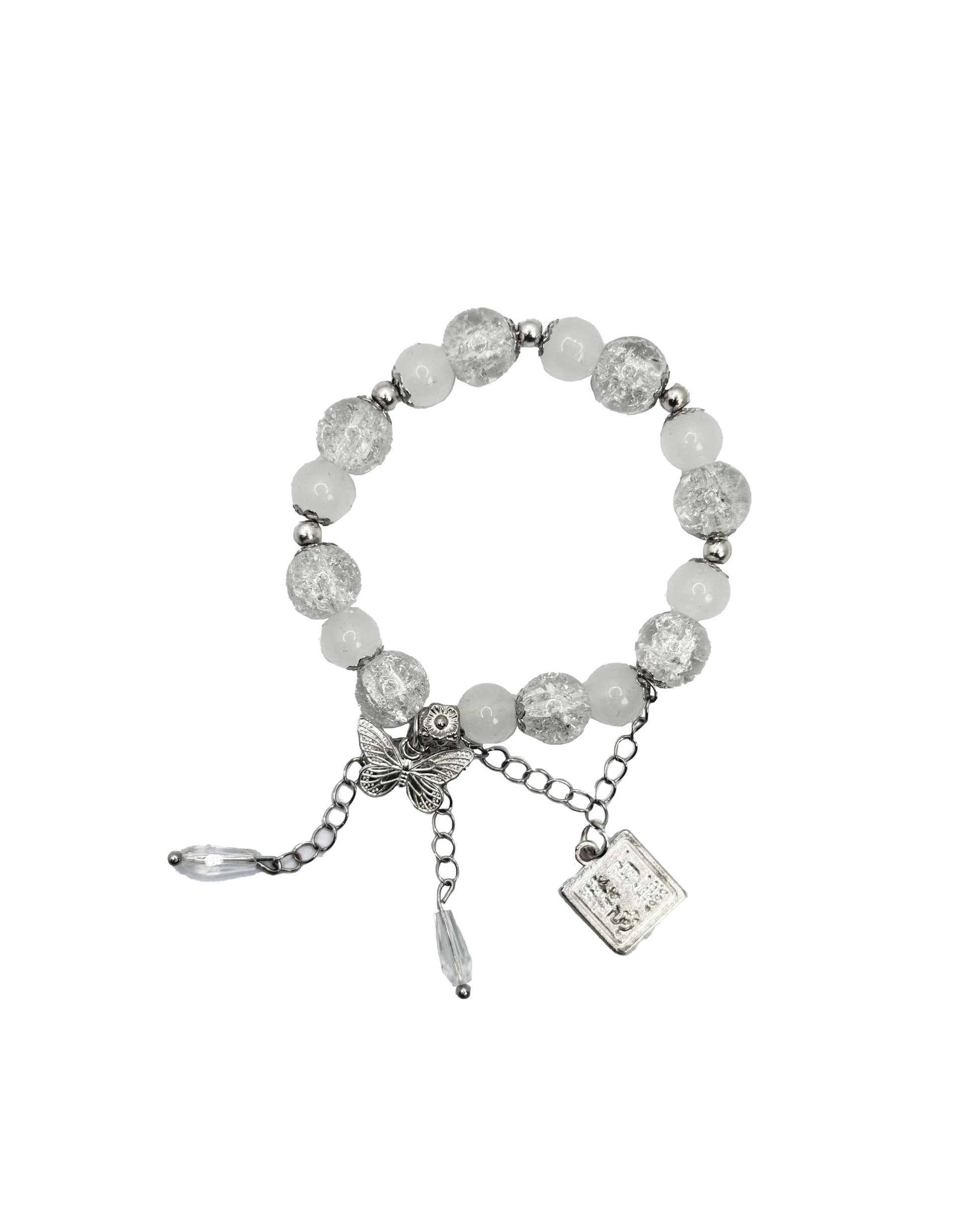 RUKIYA - White Bead Bracelet