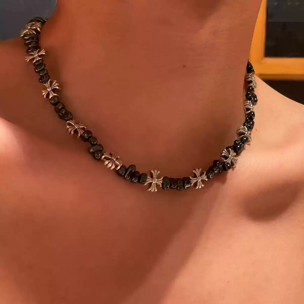 Kurogane-Dual Chrome Necklace