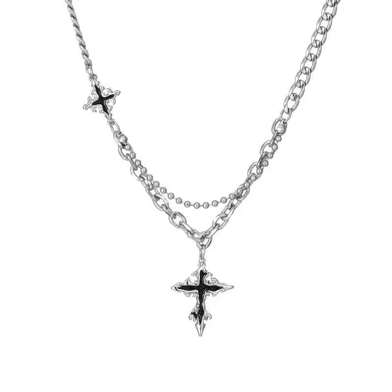 The Trinity-Triple-Layer Gothic Necklace
