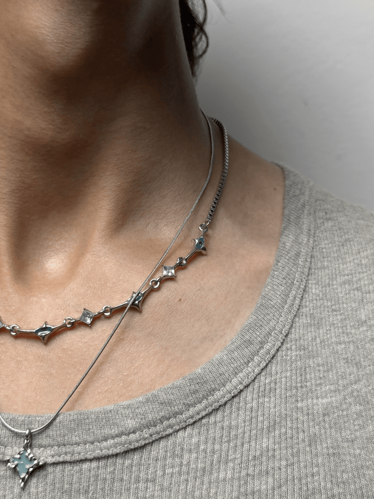 Asura V2-Wrapped Emerald Necklace - Tensho.clo