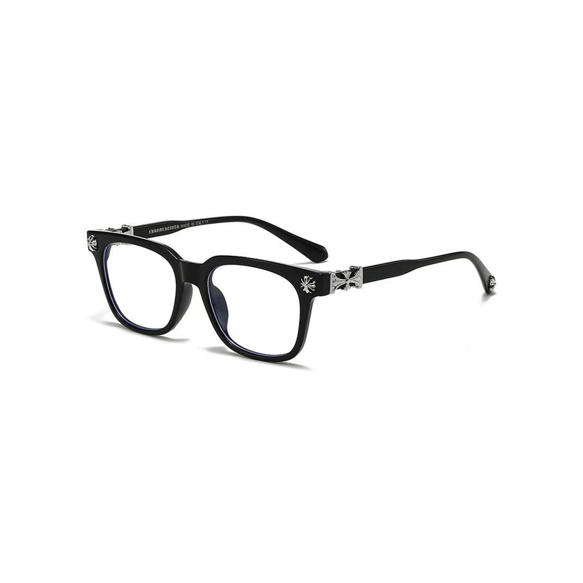 Clover Glasses-Black Silver - Tensho.clo
