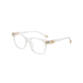 Clover Glasses-Transparent Golden - Tensho.clo