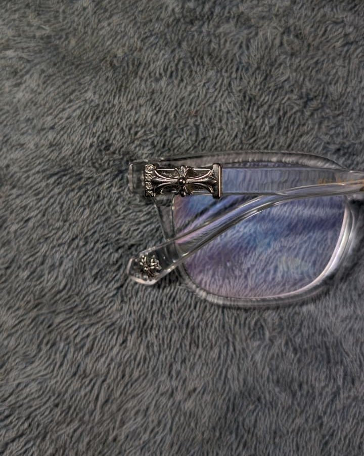 Clover Glasses-Transparent Silver - Tensho.clo