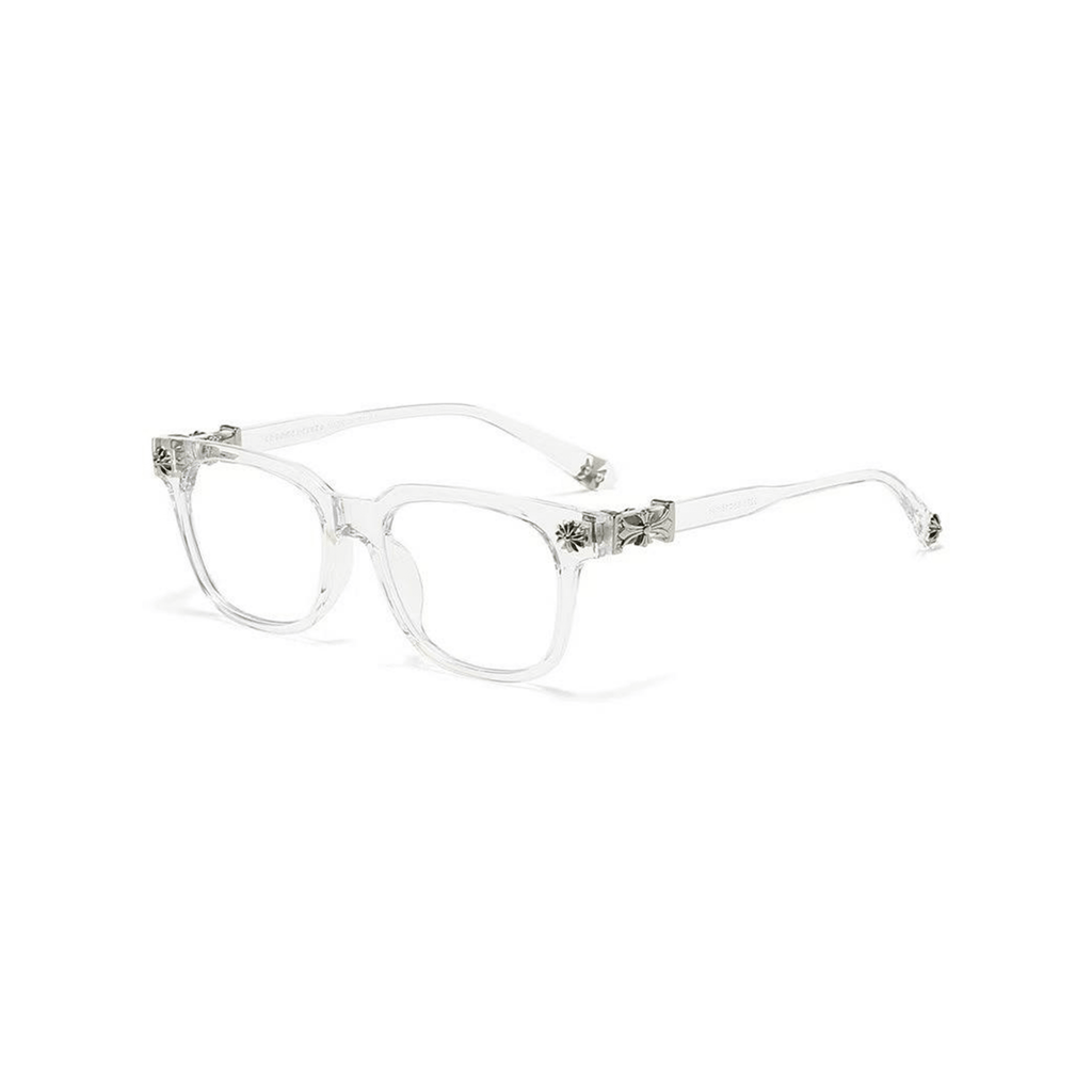 Clover Glasses-Transparent Silver - Tensho.clo