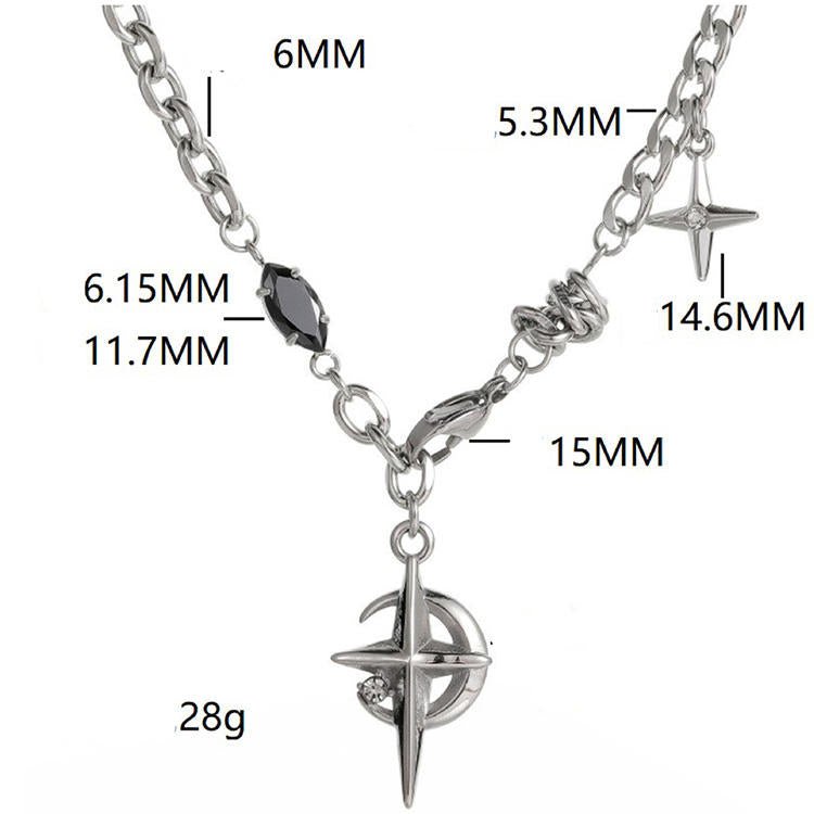 Furen-Y2k Star Necklace - Tensho.clo