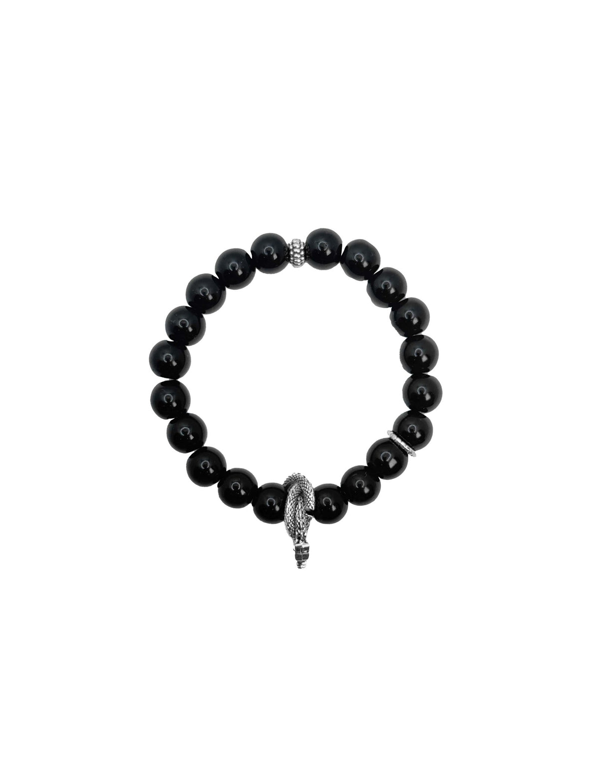 KUROGIRI - Black Bead Bracelet - Tensho.clo