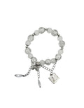 RUKIYA - White Bead Bracelet - Tensho.clo