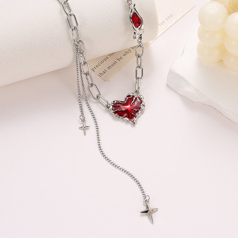 RYŪ - Heart Choker Necklace - Tensho.clo