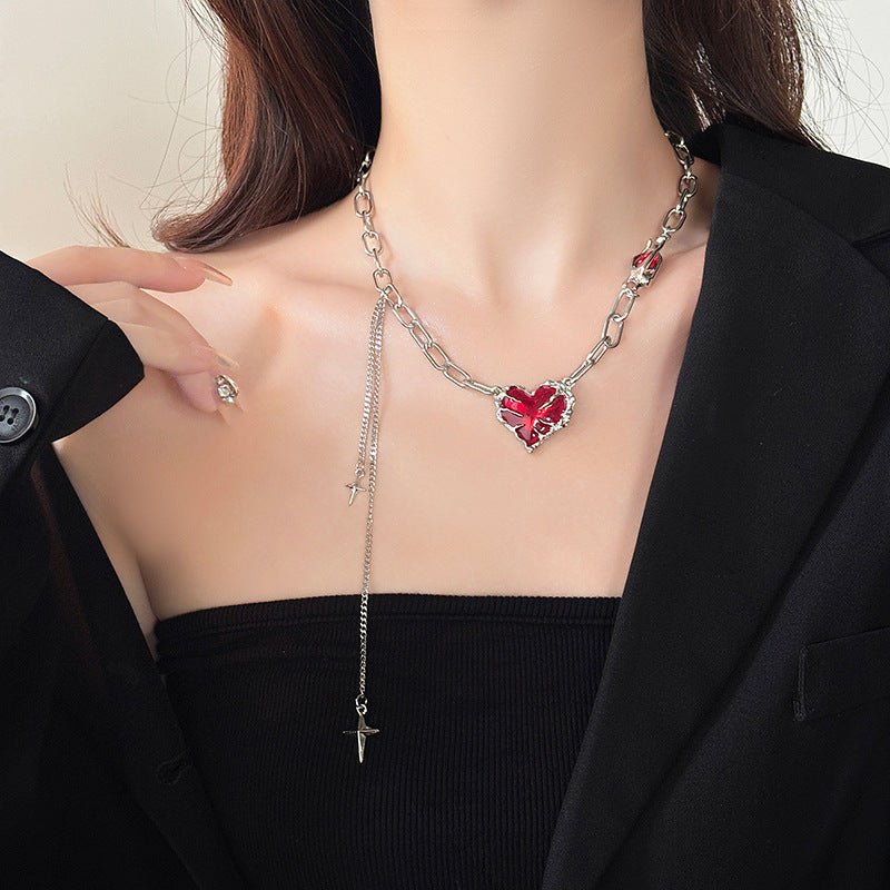 RYŪ - Heart Choker Necklace - Tensho.clo