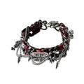 Sairentou-Leather Chrome Choker - Tensho.clo