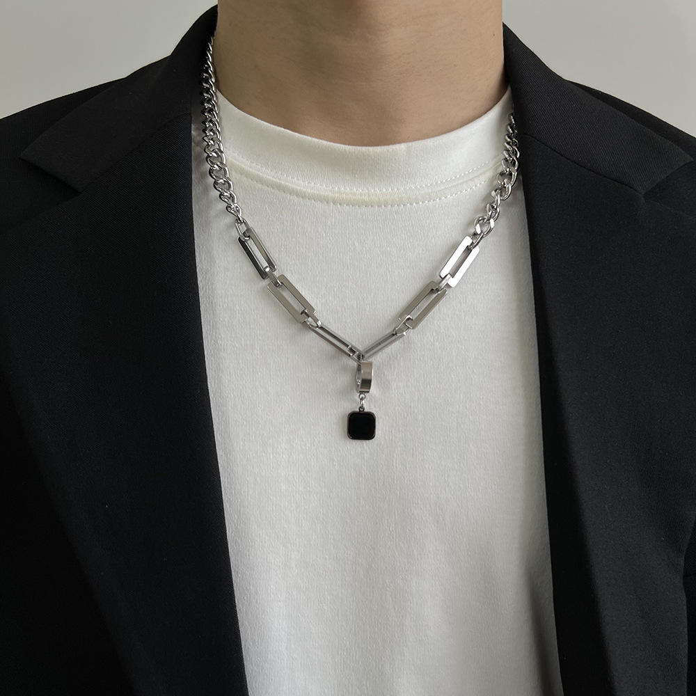 Tensa-Black Tag Dual Chain - Tensho.clo