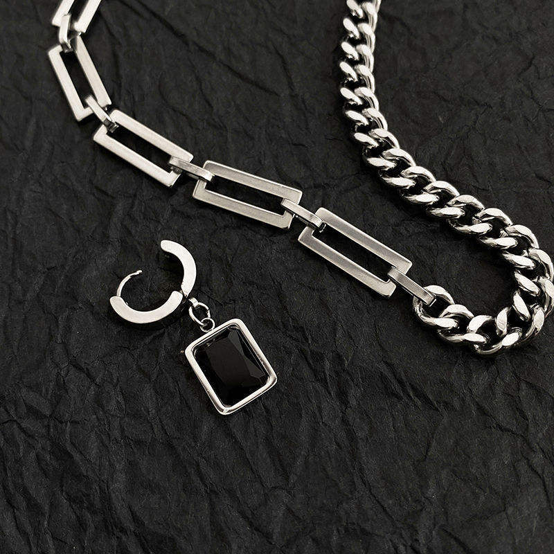 Tensa-Black Tag Dual Chain - Tensho.clo