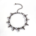 Toge Black-Spiked Gothic Choker - Tensho.clo