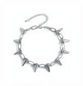 Toge Silver-Spiked Gothic Choker - Tensho.clo