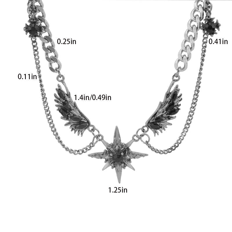 Tsubasa-Winged Gothic Necklace - Tensho.clo